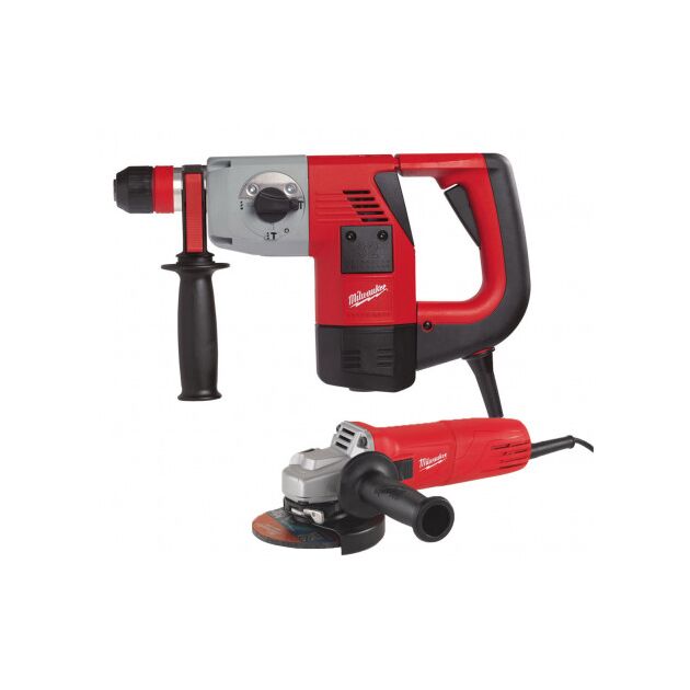Набор инструментов MILWAUKEE, перфоратор SDS-PLUS PLH32XE + шлифмашина  угловая 115мм AG10-115EK, фото  | SNABZHENIE.com.ua