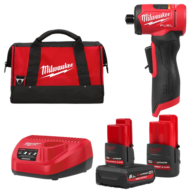 Машина шлифовальная аккумуляторная цанговая угловая бесщеточная MILWAUKEE M12 FDGA2-522B, фото  | SNABZHENIE.com.ua