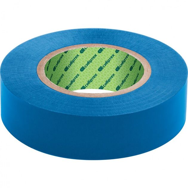 Изолента ПВХ синяя 19 мм х 20 м СИБРТЕХ (88793C), фото  | SNABZHENIE.com.ua
