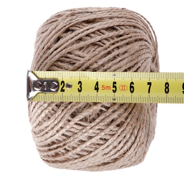 Шпагат джутовый, L 100 м, 2-ниточный, 1120 текс, СИБРТЕХ, фото , изображение 5 | SNABZHENIE.com.ua