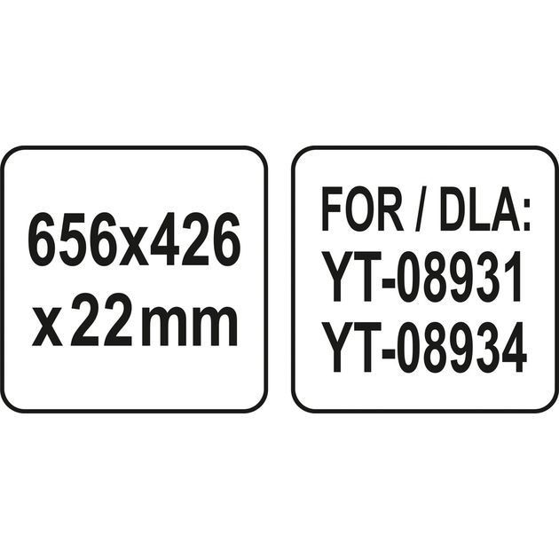 Полка для шкафа YATO 656x426x22 мм (YT-08931, YT-08934), фото , изображение 3 | SNABZHENIE.com.ua
