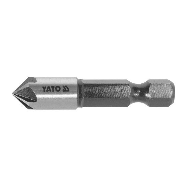 Зенкер конический YATO HSS 8.3 мм, l=40 мм, 5 кромок, HEX 1/4, фото  | SNABZHENIE.com.ua
