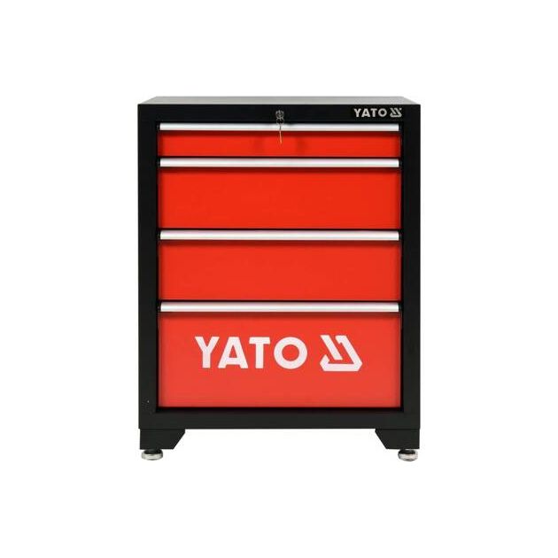 Шкаф для майстерні YATO 4 ящика, 660 x 457 x 863 мм (YT-08933), фото  | SNABZHENIE.com.ua