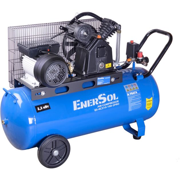 Компреcсор воздушный EnerSol ES-AC310-100-2PRO, фото , изображение 2 | SNABZHENIE.com.ua