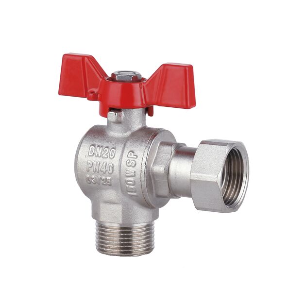 Кран шаровой с накидной гайкой Thermo Alliance Forte 3/4" ВН для воды угловой SF224W20, фото , изображение 3 | SNABZHENIE.com.ua