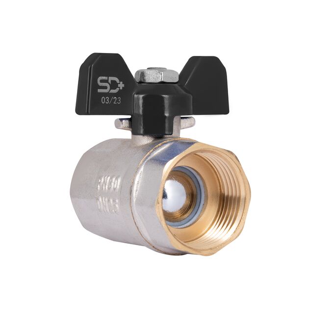 Кран шаровой Thermo Alliance Base 1" ВР для воды (бабочка) SD602W25, фото , изображение 3 | SNABZHENIE.com.ua