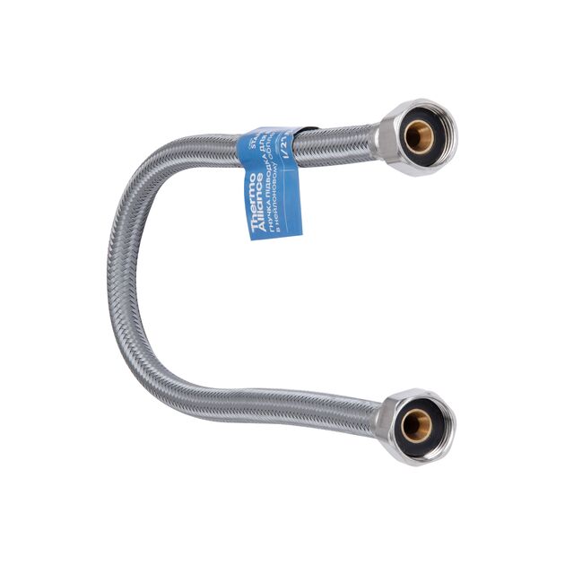Шланг для воды Thermo Alliance Standart 30 см NYLON 1/2"x1/2" ВВ TAS387W30, фото  | SNABZHENIE.com.ua