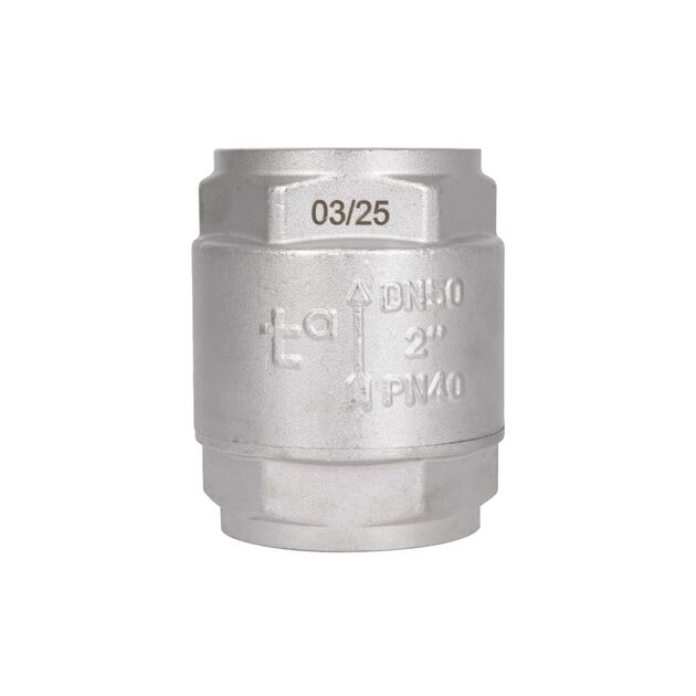 Обратный клапан с латунным штоком Thermo Alliance Forte 2"ВВ никель TAF240W50, фото  | SNABZHENIE.com.ua