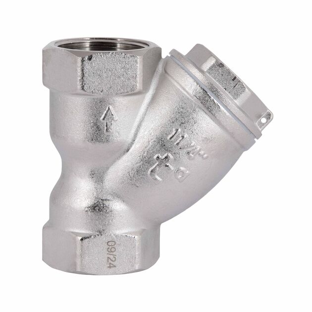 Фильтр грубой очистки Thermo Alliance Forte 1 1/4"ВВ никель для воды косой TAF124W32, фото , изображение 3 | SNABZHENIE.com.ua