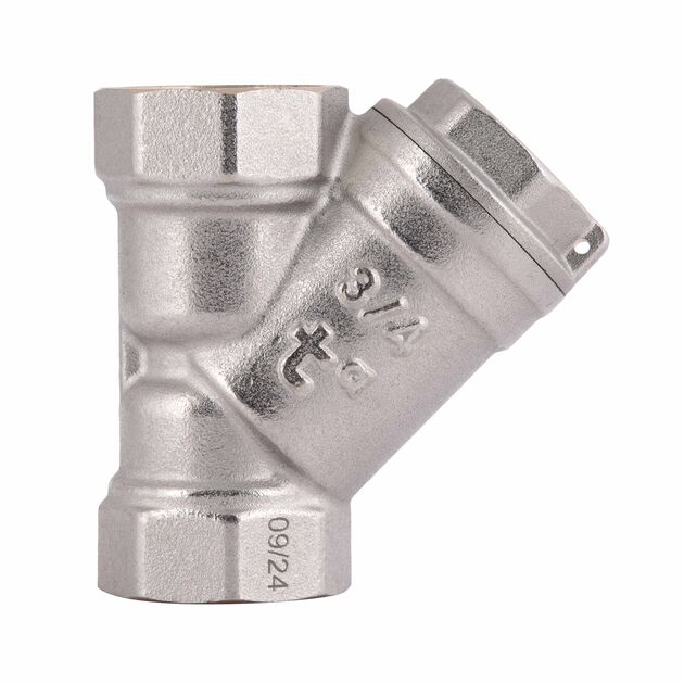 Фильтр грубой очистки Thermo Alliance Standart 3/4"ВВ никель для воды косой TAS124W20, фото , изображение 3 | SNABZHENIE.com.ua