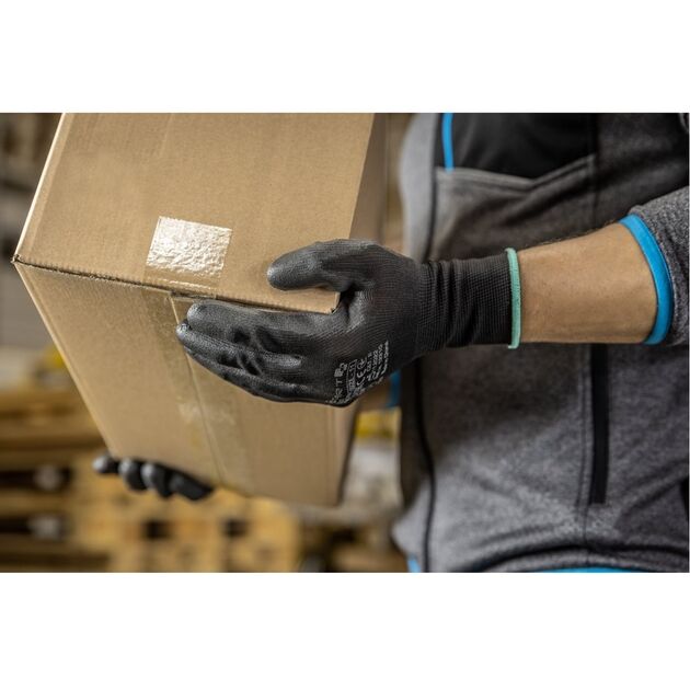 HOEGERT Перчатки рабочие JAGST с полиуретановым покрытием, 12 пар, фото , зображення 2 | SNABZHENIE.com.ua