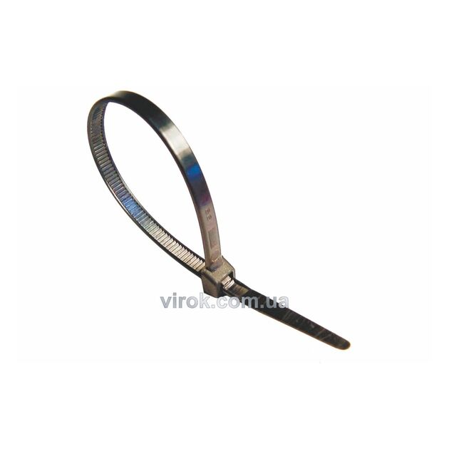 Хомут стяжний капрон. UV чорний 100х2,5 100 шт. [500], фото  | SNABZHENIE.com.ua