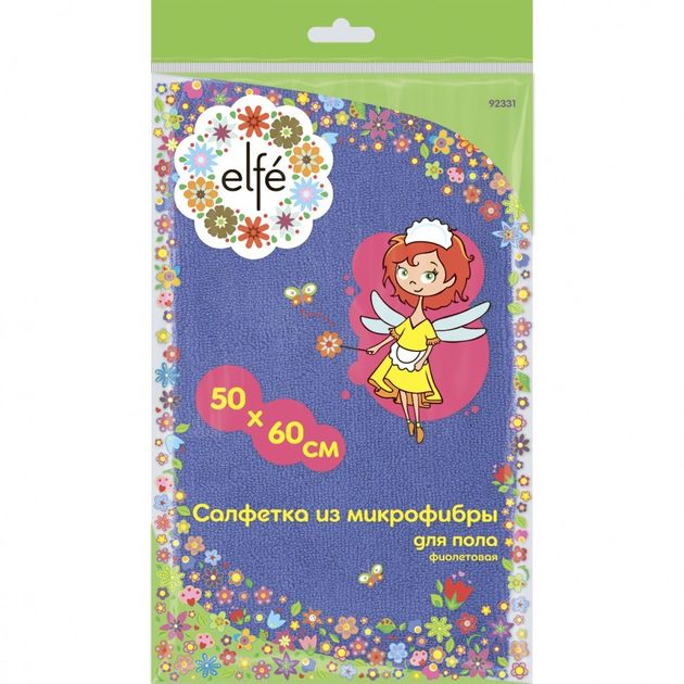 Салфетка з мікрофібри для підлоги фіолетова 500х600 мм Elfe (92331E), фото , зображення 2 | SNABZHENIE.com.ua Салфетка з мікрофібри для підлоги фіолетова 500х600 мм Elfe (92331E), фото , зображення 2 | SNABZHENIE.com.ua