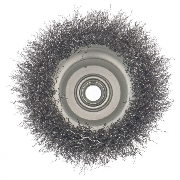 Щітка для УШМ, 125 мм, М14, чашка, крученая проволока СИБРТЕХ (746067C), фото , зображення 3 | SNABZHENIE.com.ua