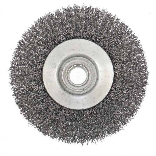 Щітка для УШМ, 100 мм, М14, тарілка, кручена проволока СИБРТЕХ (746087C), фото , зображення 3 | SNABZHENIE.com.ua