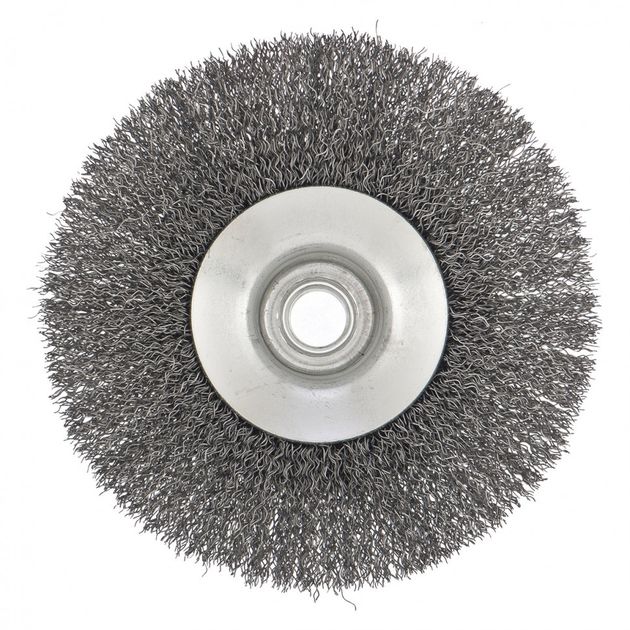 Щітка для УШМ, 125 мм, М14, тарілка, кручене проволока СИБРТЕХ (746167C), фото , зображення 3 | SNABZHENIE.com.ua