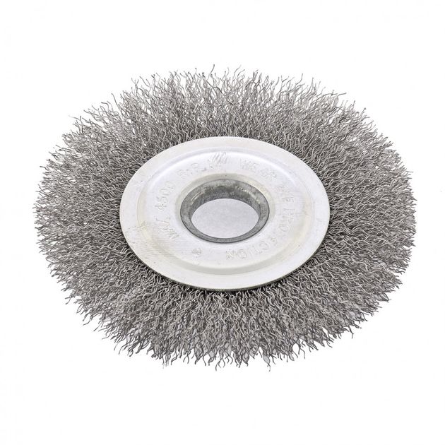 Щітка для УШМ, 125 мм, посадка 22,23 мм, плоска, кручене проволока СИБРТЕХ (746567C), фото , зображення 3 | SNABZHENIE.com.ua