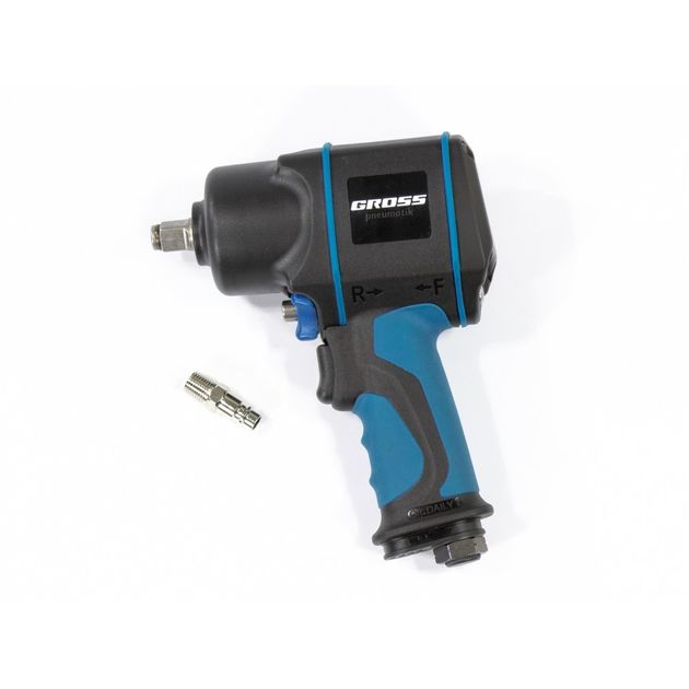 Гайковёрт пневматический GROSS G1285, 1/2", TwinHammer, 1220 Нм, фото  | SNABZHENIE.com.ua