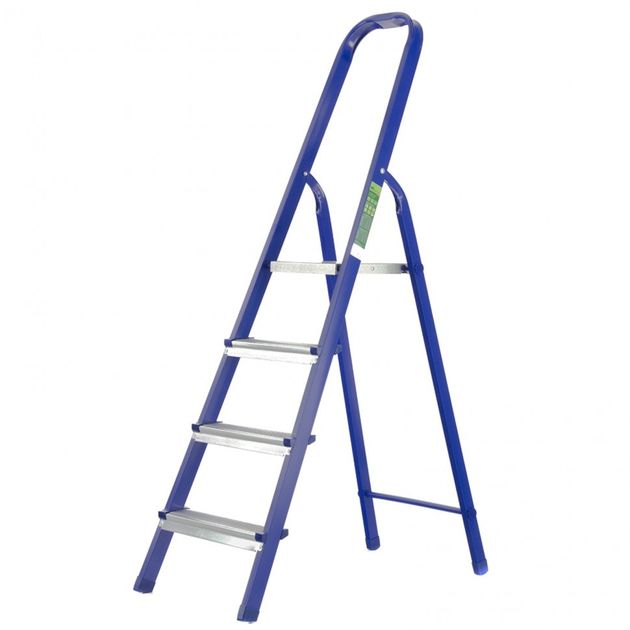 Стремянка 4 ступені, сталева, СИБРТЕХ (97844C), фото , зображення 2 | SNABZHENIE.com.ua Стремянка 4 ступені, сталева, СИБРТЕХ (97844C), фото , зображення 2 | SNABZHENIE.com.ua