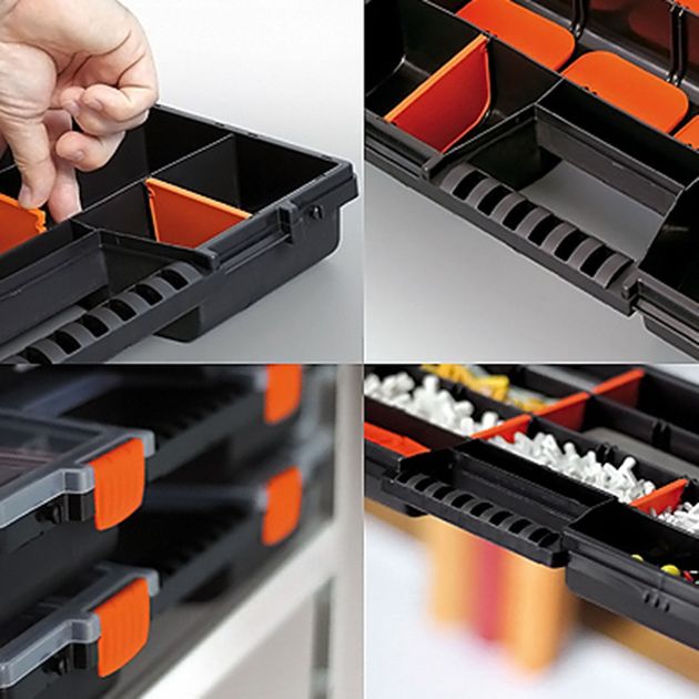 Органайзер пластиковий тип RS 16 VIROK 399 х 303 х 50 мм (79V157), фото , зображення 2 | SNABZHENIE.com.ua Органайзер пластиковий тип RS 16 VIROK 399 х 303 х 50 мм (79V157), фото , зображення 2 | SNABZHENIE.com.ua