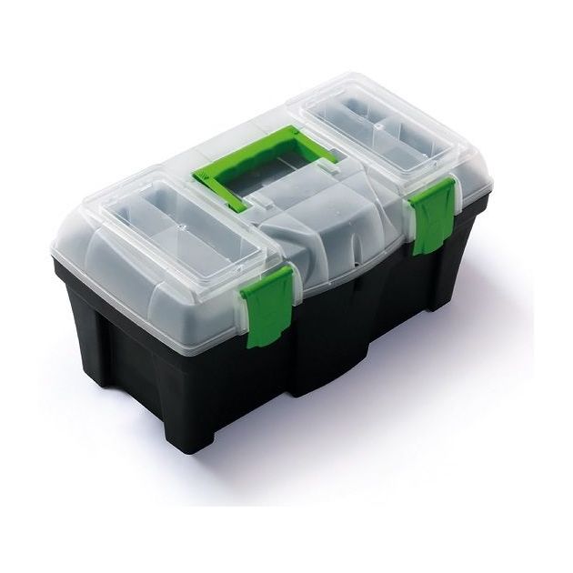 Ящик для инструментов Green box 18 с органайзером в крышке, 458x257x227 мм, фото  | SNABZHENIE.com.ua