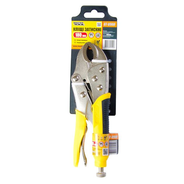 Зажимные клещи MASTERTOOL универсальные 180 мм 07-0900, фото , изображение 3 | SNABZHENIE.com.ua