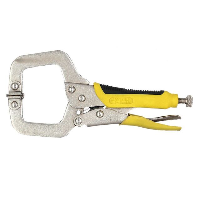 Клещи зажимные MASTERTOOL С-образные 165 мм, фото  | SNABZHENIE.com.ua