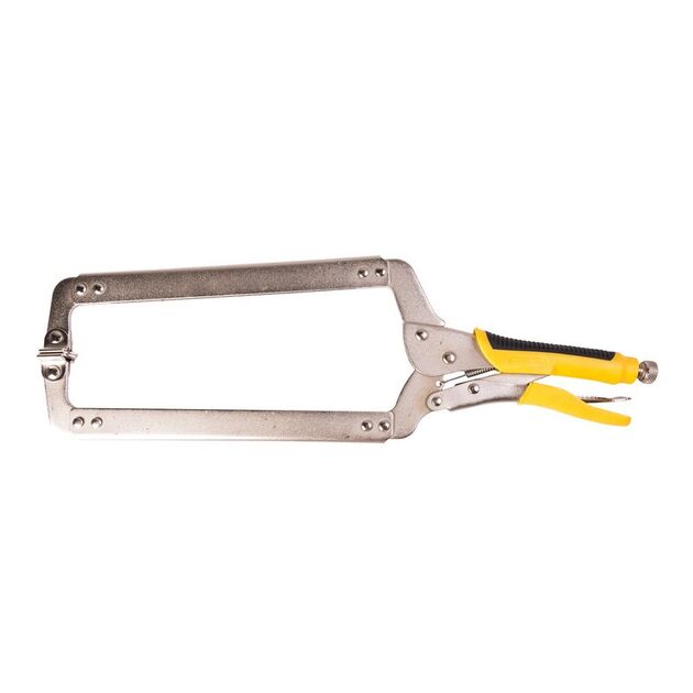 Клещи зажимные MASTERTOOL C-образные 450 мм 07-0909, фото  | SNABZHENIE.com.ua