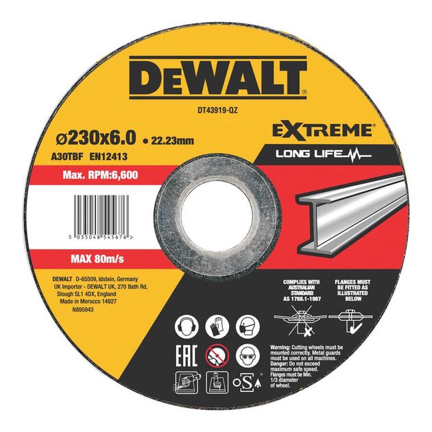 Круг шлифовальный DeWALT EXTREME DT43919, фото  | SNABZHENIE.com.ua