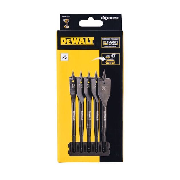 Кассета з перовими сверлами DeWALT, EXTREME IMPACT DeWALT DT70833, фото  | SNABZHENIE.com.ua