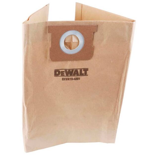 Одноразовые бумажные мешки для пылесоса DeWALT DXVA19-4201, 5 шт., фото  | SNABZHENIE.com.ua
