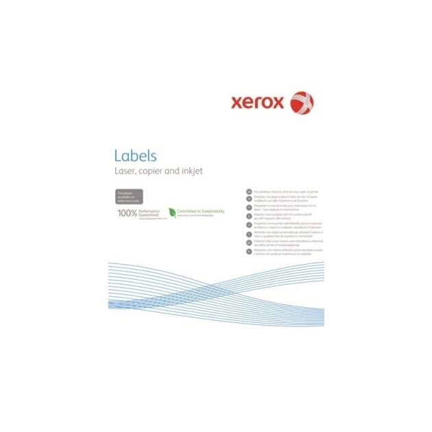 Наклейка Xerox Mono Laser 4UP (прямі кути) 105x149mm 100арк., фото , изображение 2 | SNABZHENIE.com.ua