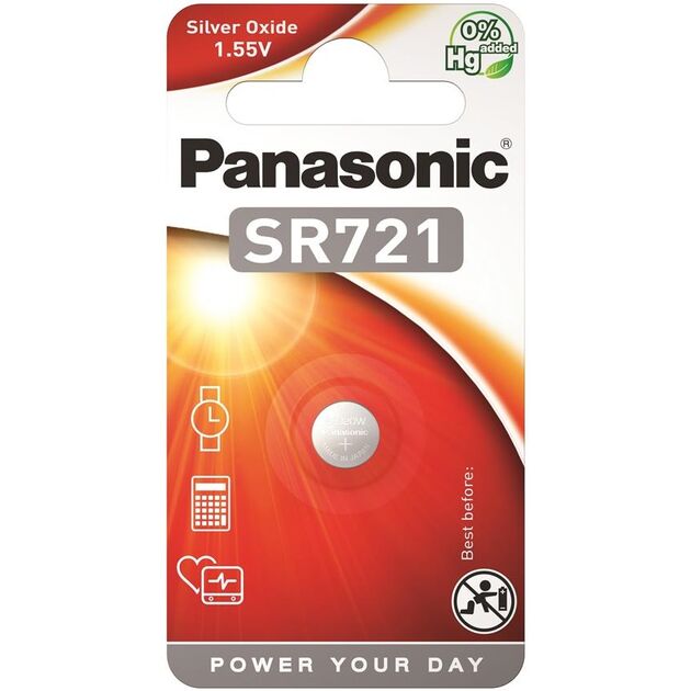 Батарейка Panasonic срібно-цинкова  SR721(361, V361, D361)  блістер, 1 шт., фото  | SNABZHENIE.com.ua