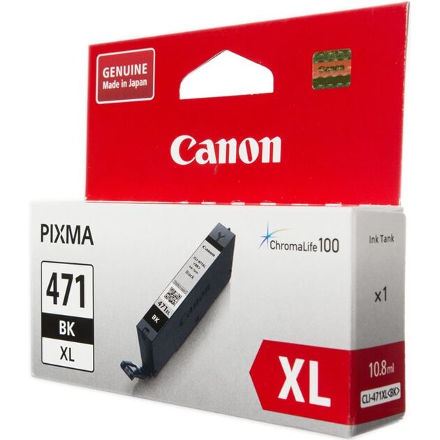 Картридж струменевий Canon CLI-471Bk XL PIXMA MG5740/MG6840 Black, фото  | SNABZHENIE.com.ua