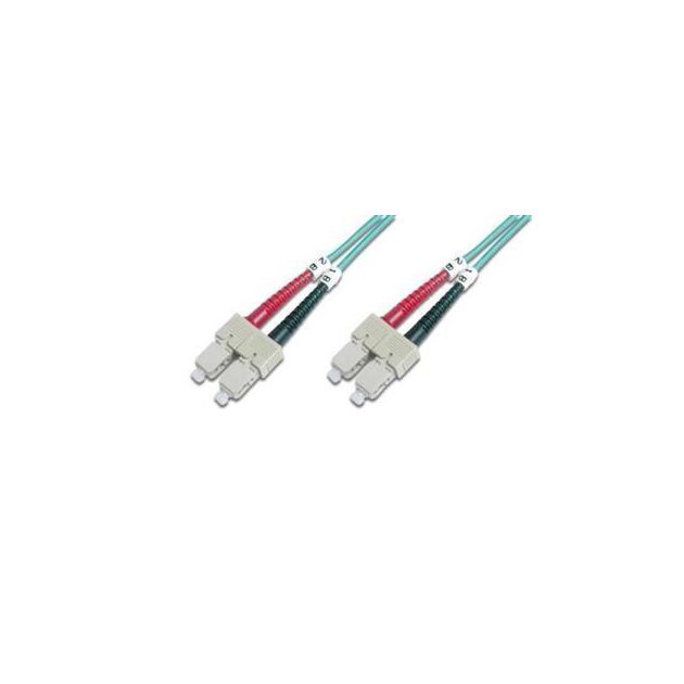Патч-корд волоконно-оптичний DIGITUS SC/UPC-SC/UPC, 50/125, MM, OM3, duplex, 1м, фото  | SNABZHENIE.com.ua