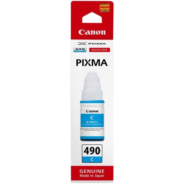 Контейнер з чорнилом Canon GI-490 PIXMA G1400/G2400/G3400 Cyan 70ml, фото  | SNABZHENIE.com.ua