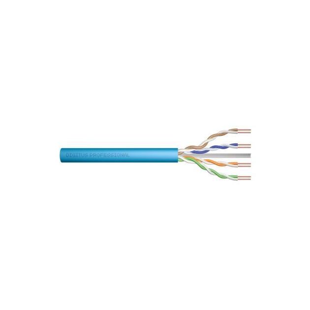 Кабель "вита пара" DIGITUS САТ 6A U-UTP, 305м, AWG 23/1, LSZH, блакитний, фото  | SNABZHENIE.com.ua