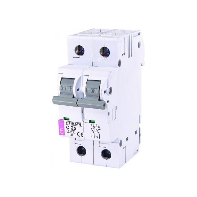 ETI ETIMAT 6 2p С 25А (6 kA), фото , зображення 2 | SNABZHENIE.com.ua