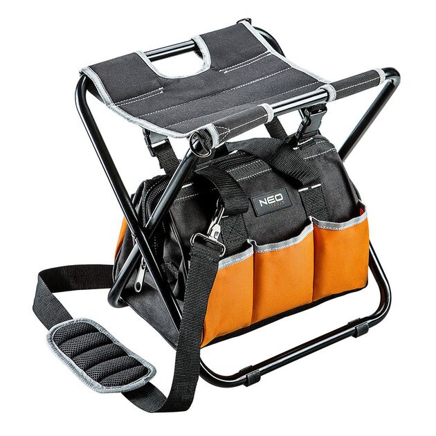 Складной табурет с сумкой для инструмента NEO (84-306), фото , изображение 2 | SNABZHENIE.com.ua