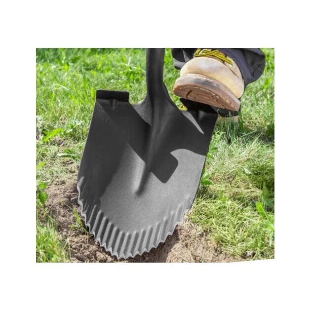 Лопата штикова T-REX, металева ручка VERTO, фото , зображення 3 | SNABZHENIE.com.ua