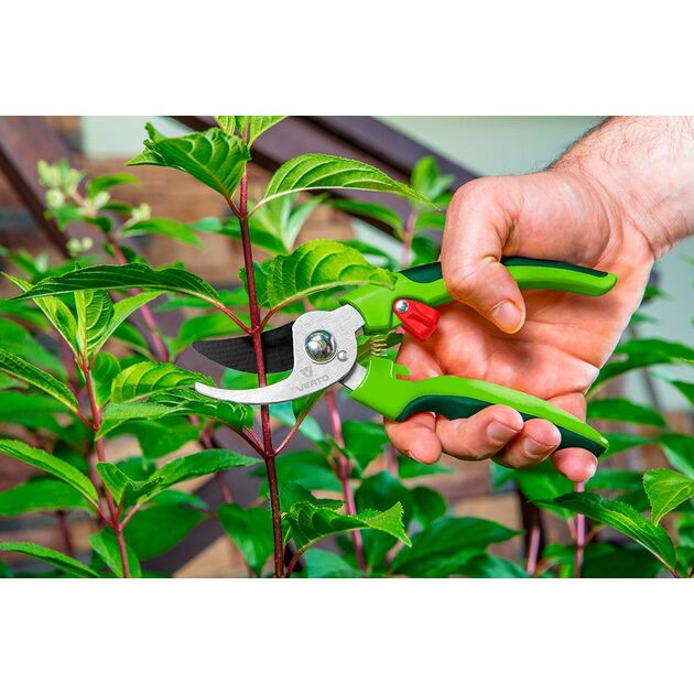 Секатор садовий універсальний 185 мм, лезо: 42 мм VERTO, фото , зображення 3 | SNABZHENIE.com.ua