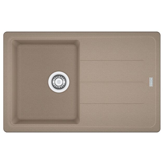 Мийка кухонна Franke Basis, фраграніт, прямокутник, з крилом, 780х500х200мм, чаша - 1, накладна, BFG 611-78, мигдаль, фото , изображение 2 | SNABZHENIE.com.ua