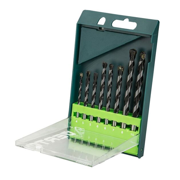 Сверла по бетону 8 шт. VERTO (4,5-10 мм, 60H302), фото , изображение 2 | SNABZHENIE.com.ua