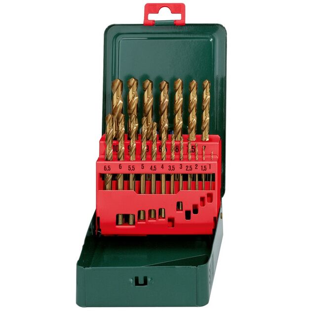 Metabo Набір свердел по металу HSS-TiN, 19шт, фото , изображение 2 | SNABZHENIE.com.ua