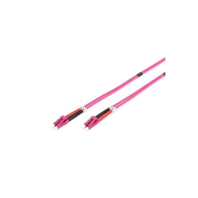 Патч-корд волоконно-оптичний DIGITUS LC/UPC-LC/UPC, 50/125, MM, OM4, duplex, 1м, фото  | SNABZHENIE.com.ua