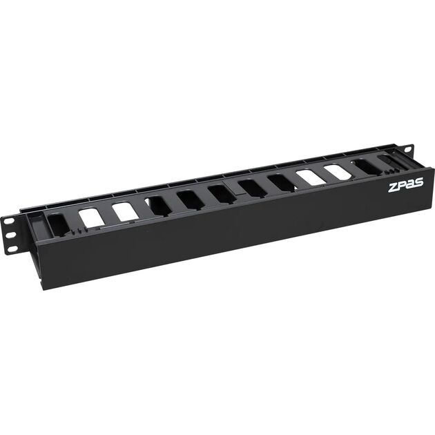 Кабельний організатор ZPAS 19", 1U, однобічна гребінка, фото , зображення 2 | SNABZHENIE.com.ua