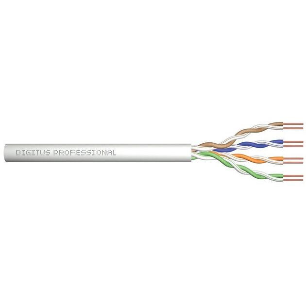 Кабель "вита пара" DIGITUS САТ 5e UTP, 100м, AWG 24/1, PVC, сірий, фото , зображення 2 | SNABZHENIE.com.ua