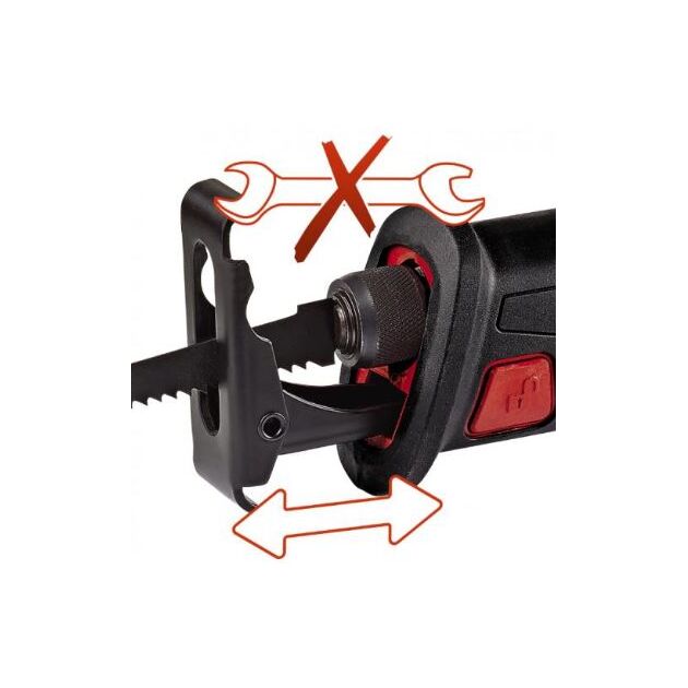 Einhell Пила шабельна TE-AP 18/22 Li-Solo, PXC, акум., 2600 об/хв., хід 22мм, 2кг, (без АКБ та ЗП), фото , изображение 3 | SNABZHENIE.com.ua