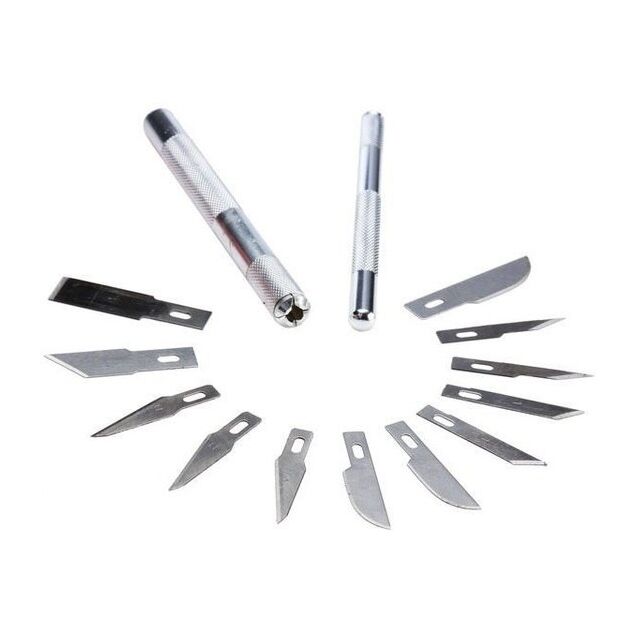 Набор ножей и лезвий STANLEY для точных работ, 14 шт (STHT0-73872), фото , изображение 3 | SNABZHENIE.com.ua