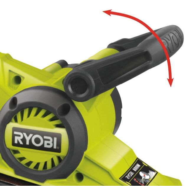 Ryobi Шліфмашина стрічкова EBS800 800Вт 76мм 150-320об·хв 3.3кг, фото , изображение 3 | SNABZHENIE.com.ua